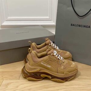 BALENCIAGA MEN’S TRIPLE S SNEAKER CLEAR SOLE – BB184