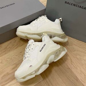 BALENCIAGA MEN’S TRIPLE S SNEAKER CLEAR SOLE – BB193