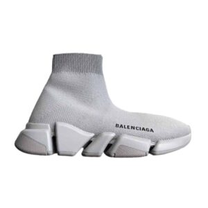 BALENCIAGA SPEED 2.0 SNEAKER IN GREY RECYCLED KNIT – BB142