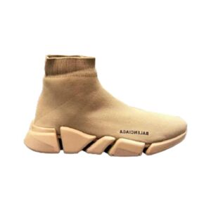 BALENCIAGA MEN’S SPEED 2.0 SNEAKER IN BEIGE – BB153