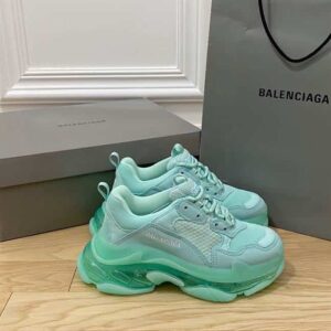 BALENCIAGA MEN’S TRIPLE S SNEAKER CLEAR SOLE – BB187