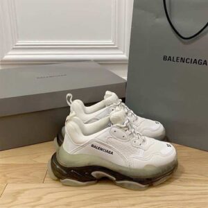 BALENCIAGA MEN’S TRIPLE S SNEAKER CLEAR SOLE – BB192