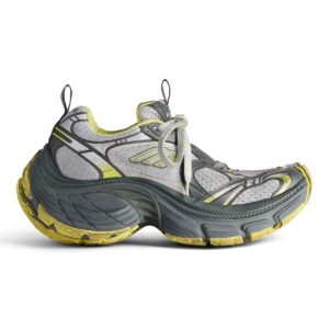 BALENCIAGA MEN’S 10XL SNEAKER IN GREY/YELLOW – BB272