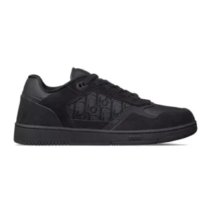 DIOR B27 UPTOWN SNEAKERS BLACK SUEDE SMOOTH CALFSKIN AND BLACK OBLIQUE JACQUARD – CD213