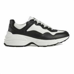 Gucci Rhyton Low Top Sneakers In Black And White – GC124
