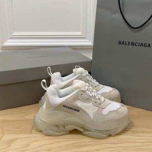 BALENCIAGA MEN’S TRIPLE S SNEAKER CLEAR SOLE – BB201