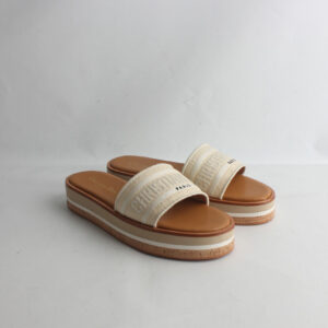 Christian Dior Women's Dioriviera Dway Platform Slide KC521 Cream