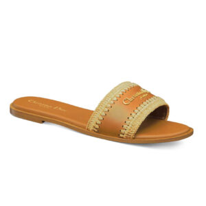 Christian Dior Women's Dioriviera D-Lane Slide Sandals Coffee