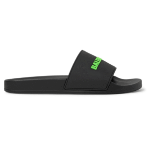 BALENCIAGA RUBBER LOGO POOL SLIDE SANDALS – BBS3