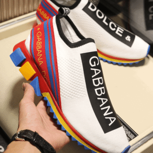 DOLCE & GABBANA STRETCH MESH SORRENTO SNEAKERS WITH LOGO – DG45