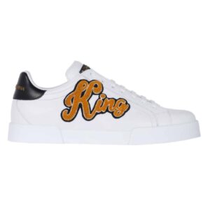 DOLCE & GABBANA PORTOFINO SNEAKERS WITH KING 1984 PATCHES – DG26