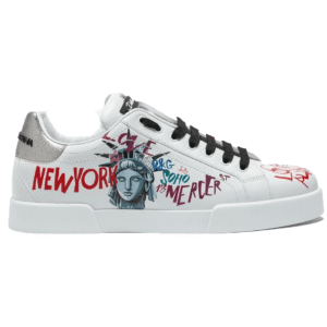DOLCE & GABBANA PORTOFINO SNEAKERS IN PRINTED NAPPA CALFSKIN – DG6