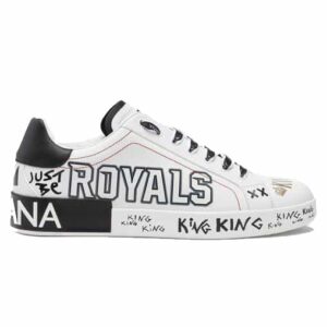 DOLCE & GABBANA PORTOFINO SNEAKERS IN PRINTED NAPPA CALFSKIN – DG12