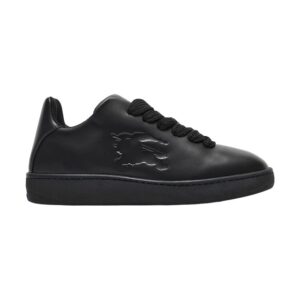 BURBERRY BOX LOGO-DEBOSSED LEATHER SNEAKERS – BBR097