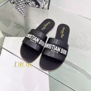 Dior Dway Heeled Slide Black – SDD010