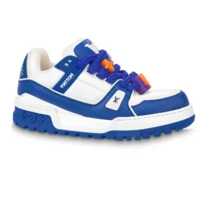 LOUIS VUITTON LV TRAINER MAXI SNEAKERS IN BLUE AND WHITE – LSVT336