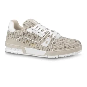LOUIS VUITTON LV TRAINER SNEAKERS IN BEIGE – LSVT345