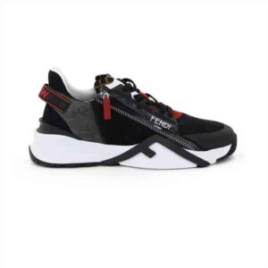 FENDI CHUNKY LACE-UP TRAINERS BLACK – FD19