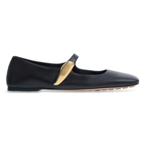Bottega Veneta Women's Charlotte Mary-Jane Ballerina Black