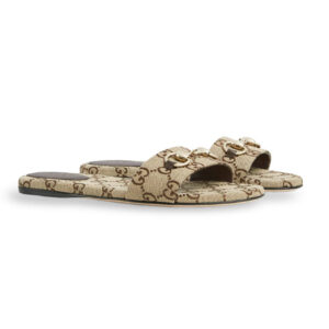 Gucci Women's Slide Sandal With Horsebit 835828 Apricot