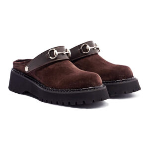 Gucci Unisex Horsebit Detail Mules 835829 Mauve
