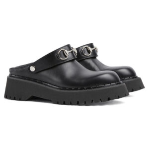 Gucci Unisex Horsebit Mules 835829 Black