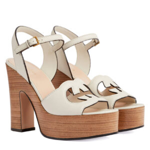 Gucci Women's Interlocking G Sandal 730022 Cream