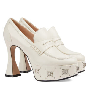 Gucci Women's Platform Loafer With GG Studs 759775