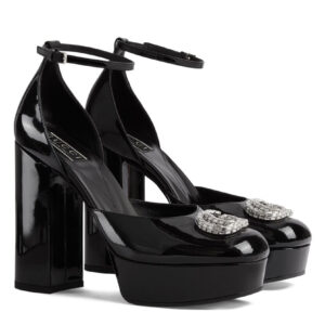 Gucci Women's Platform Pump With Double G 762386 Black