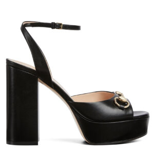 Gucci Women's Horsebit Platform Sandal 795224 Black
