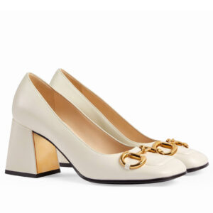 Gucci Women's Horsebit Ppumps 643884 Cream