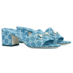 Gucci Women's Slide Sandal With Horsebit 8548829 Blue