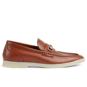 Gucci Men's Loafer With Horsebit 7826721 Dark Coffee