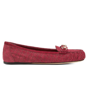 Gucci Women's Ballet Flat With Horsebit 814895 Red