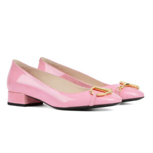 Gucci Women's Half Horsebit Ballet Flats 849652 Pink