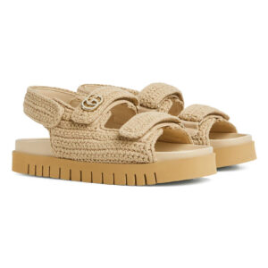 Gucci Women's Double G Women's Sandals 835086 Apricot