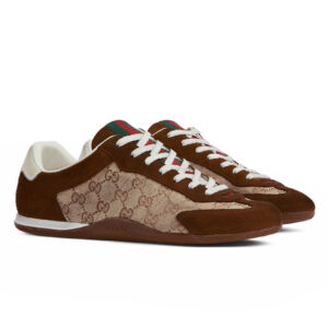Gucci Unisex Shift Sneakers 857018 Coffee