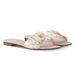 Louis Vuitton Women's LV Frame Flat Mule 1AHMSJ Cream