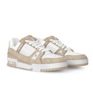 Louis Vuitton Unisex LV Trainer Sneakers Apricot
